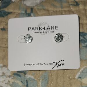 Park Lane Silver Patterned Earrings